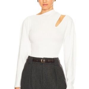bcbgmaxazria Cutout Sweater in Marshmallow